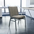 thumbnail image 2 of Flash Furniture 4 Pack HERCULES Series Heavy Duty Gray Fabric Stack Chair, 2 of 7