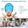 thumbnail image 4 of Gorro para migraña, gorro de gel para alivio de migraña de 180°, migraña y dolor de cabeza reutilizables, 4 of 5