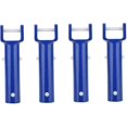 thumbnail image 1 of Swimming Pool Real -empty Handle V Clip Brush Head Handle Replaces Accessories Blue 4pcs, 1 of 5