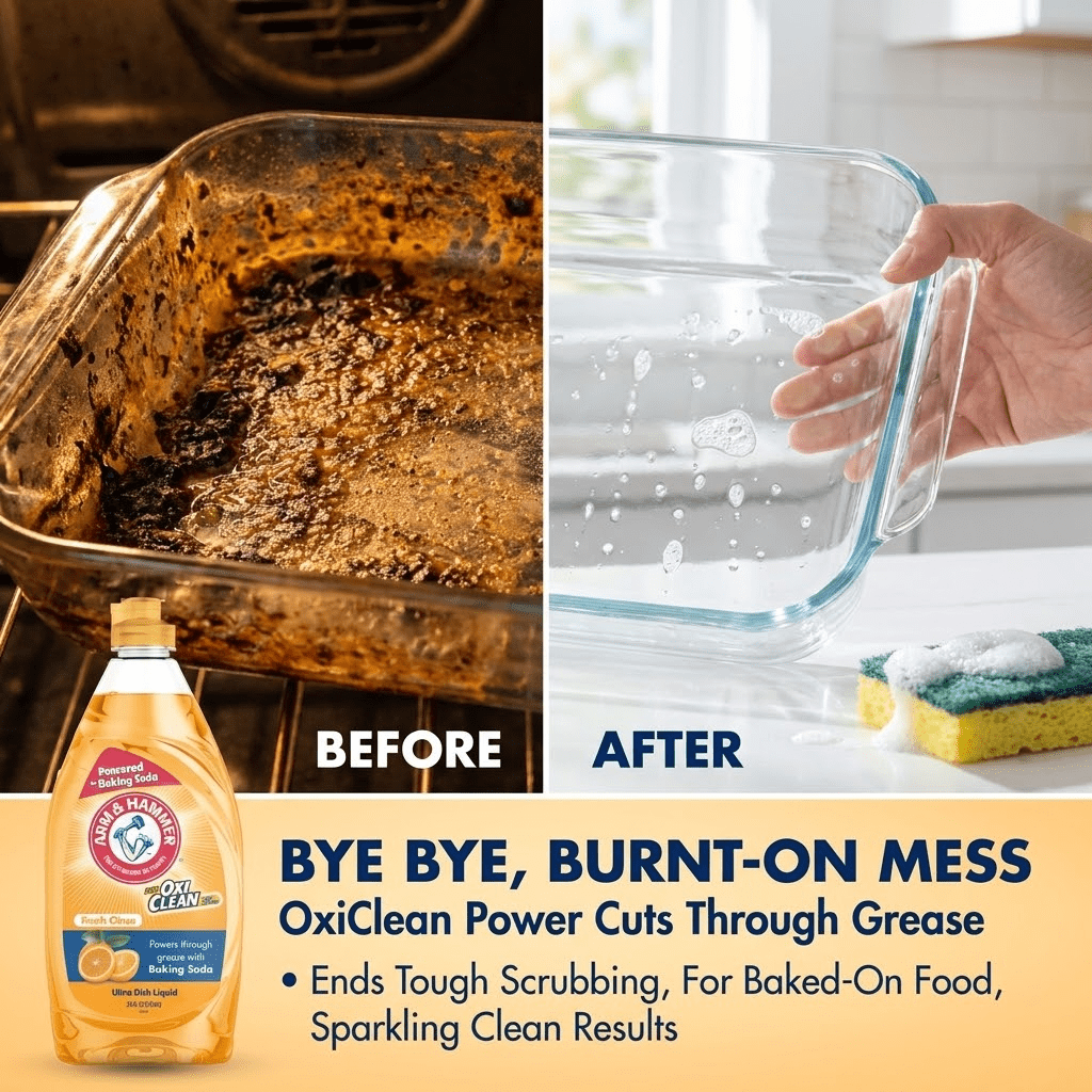 Arm & Hammer + Oxi Clean Ultra Dish Liquid Soap, Fresh Citrus, 64 oz