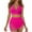 Hot Pink, variant on Womens Swim Skirt High Waisted Bikini Sets Swimsuits Mesh Sarong Wraps Bathing Suits Swimsuit for Women Two Piece Short Front Tie Skirt Set Swim Shorts for Juniors Skirt Suit Set for Women Two Piece