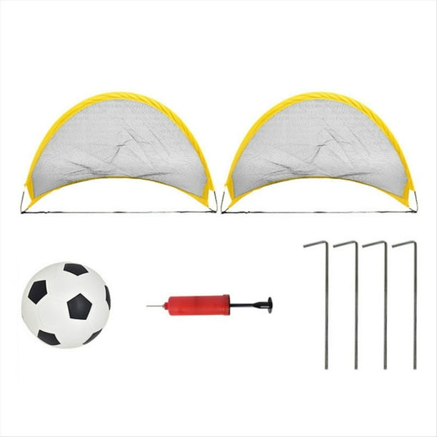 PorteríA de FúTbol Plegable de Juguete, Red de FúTbol PortáTil de Gran TamañO de 65 cm para NiñOs, Juguete Deportivo Al Aire Libre con BalóN de FúTbol