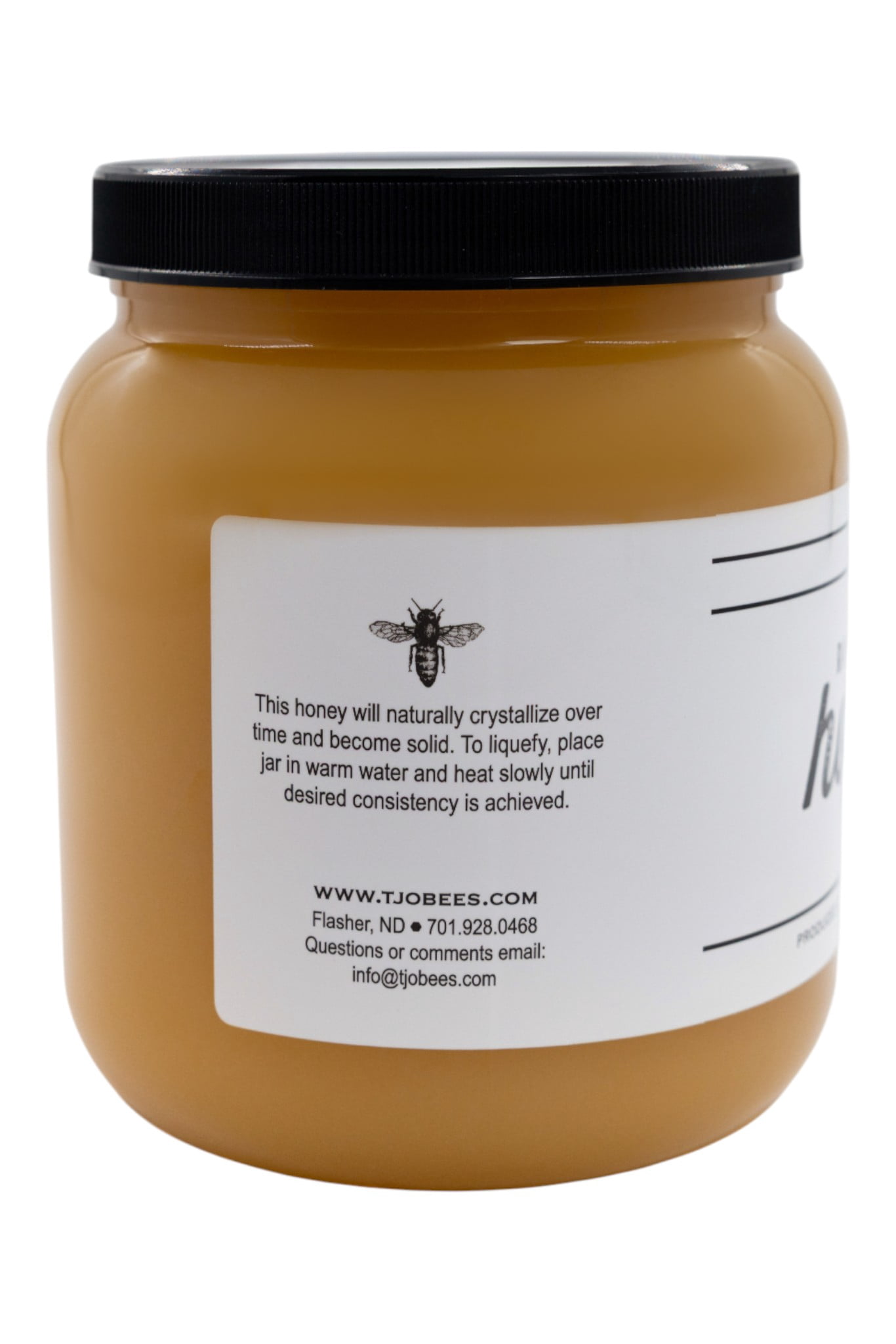 TJO Bees Raw and Unfiltered Honey - 80 oz (5 lb) Jar