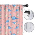 thumbnail image 4 of Blackout Kids Curtains,Pink Cartoon Dinosaurs Eggs Pattern Childrens Insulated Curtains Set Of 2,Bedroom Essentials,Toddler Room Decor 52"x63", 4 of 5