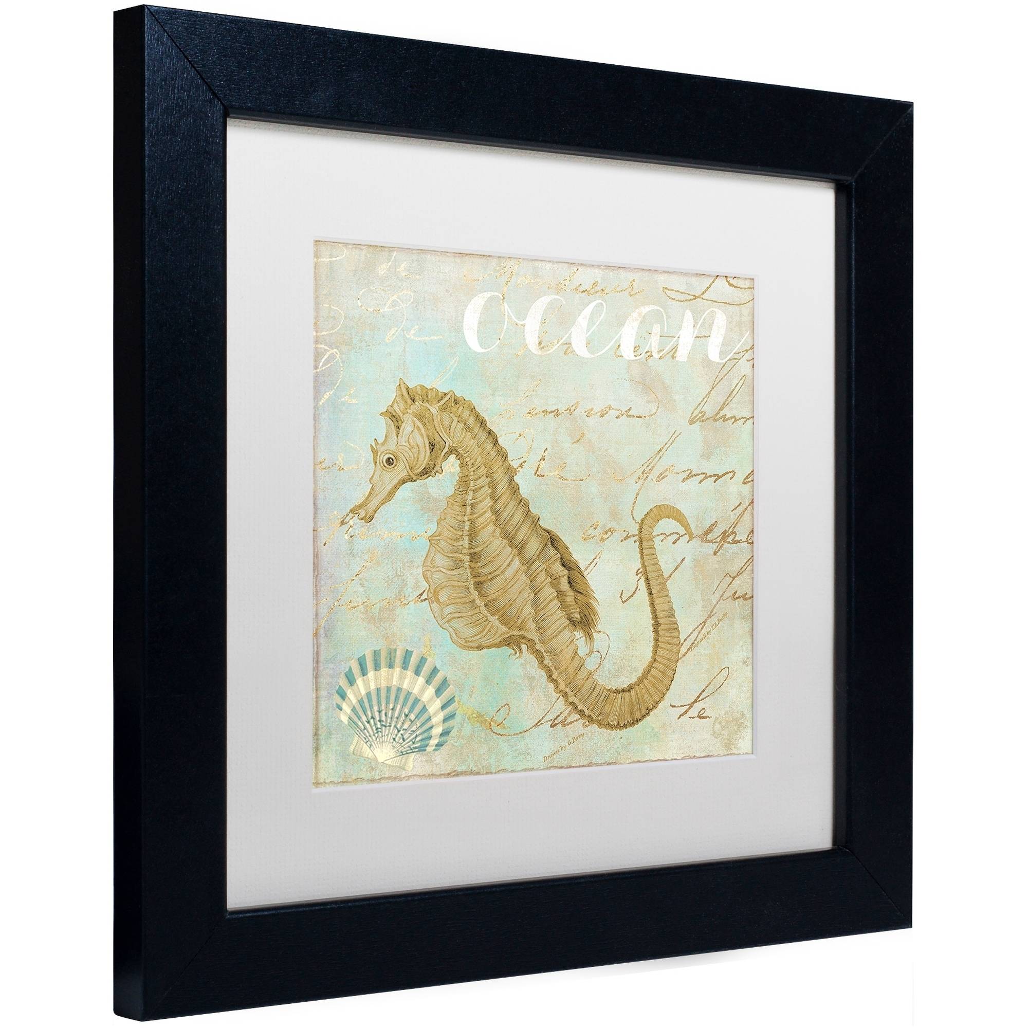 Trademark Fine Art "Turquoise Beach III" Canvas Art by Color Bakery White Matte, Black Frame