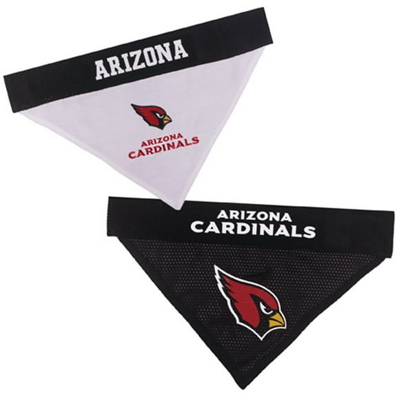 Pets First NFL Arizona Cardinals Dog Bandana - Licensed, Reversible Pet Bandana - 2 sided Bandana