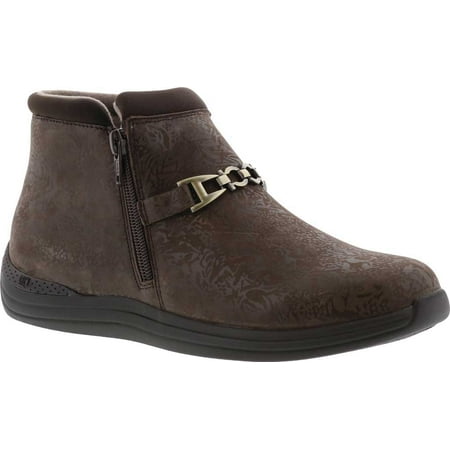 

Women s Drew Blossom Bootie Brown Foil Leather 12 M