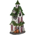 thumbnail image 4 of Northlight LED Lighted Haunted House with Skulls Halloween Decoration - 22.75", 4 of 8