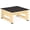 Natural, variant on One Step Stool with Non-Slip Rubber Stepping Feet, Heavy Duty Wooden Step Stools, 450 LB Portable Bed Steps for High Beds for Bathroom, Bedroom, Kitchen & Bedside Support