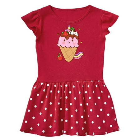 

Inktastic Kawaii Ice Cream Cone Gift Baby Girl Dress