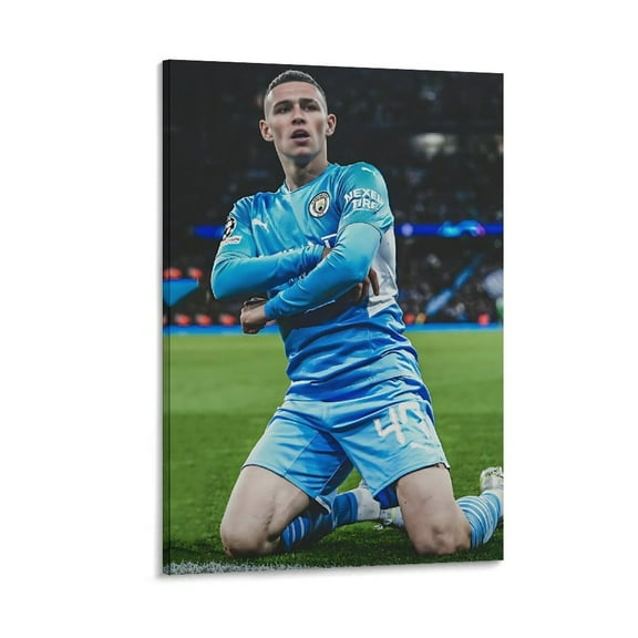 Phil Foden Football Art Poster Print Photo Art Painting Canvas Poster Home Decorative Bedroom Modern Decor Posters Gifts 16x24inch(40x60cm)