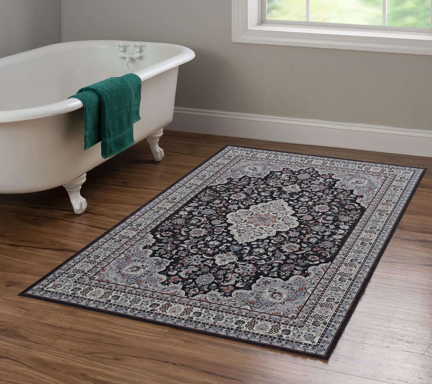 Emerald Paulson Cream & Blue 3'3" x 5' Accent Rug