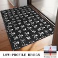 thumbnail image 3 of Black White Skull Cross Pattern Door Rugs,Washable Non Slip Door Mats Indoor,Decorative Door Mats,Entry Mat Indoor for Entrance,Bedroom,Kitchen,Bathroom,20"x32", 3 of 6