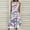 Purple, variant on Babysbule Womens Summer Dresses, Women's Summer Round Neck Sleeveless Scenic Floral Printed Pocket Dress