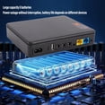 thumbnail image 3 of Mini DC UPS Fuente De Alimentación De Respaldo De Batería, 20800 MAh UPS Power Con Cables Y Protección Contra Cortocircuitos Para Enrutador Módem, Cámara 5V, 9V, 12V, 3 of 7
