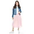 thumbnail image 1 of Falda midi de tul con perlas Roman Fashion /Juvenil 098 (Rosa) rosa G, 1 of 6