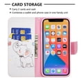 thumbnail image 3 of Allytech Wallet Case for iPhone 14 (6.1 inch 2022), Colorful Painting PU Leather Flip Folio Case with Card Holders Kickstand Shockproof Case for iPhone 14 2022, Umbrella Elephant, 3 of 4