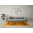 thumbnail image 3 of Ahgly Company Indoor Rectangle Persian Yellow Traditional Area Rugs, 2' x 5', 3 of 4