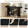 thumbnail image 6 of Tribesigns Home Bar Unit, Modern 2-Tier Bar Table with Footrest, Corner Mini Coffee Bar Cabinet for Home Kitchen Pub, Black, 6 of 7