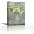 thumbnail image 1 of White Lilacs - Contemporary Fine Art Giclee on Canvas Gallery Wrap - wall décor - Art painting - 18 x 27 Inch - Ready to Hang, 1 of 2
