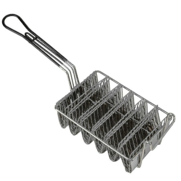 Taco Fryer Basket, Taco Shell Fryer, Holds 6 Shells Deep Fryer Taco Holders Basket With Grip Handle