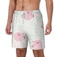 thumbnail image 2 of Balery Cute Pigs Mens Swim Trunks Swim Shorts for Men Quick Dry Inseam Beach Shorts with Compression Liner Pocket-Medium, 2 of 9