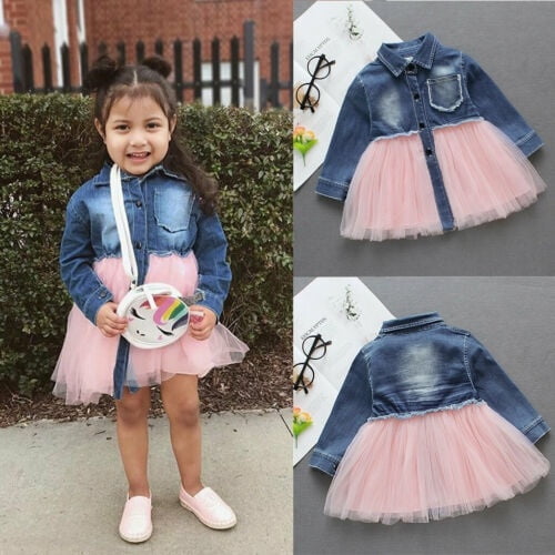 denim tutu dress