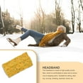 thumbnail image 4 of Headbands Autumn Windproof Elastic Head Protector Multicolor Adjustable Wide Ladies Ear Muffs Hair Accessories for Girls Yellow+color thread, 4 of 6