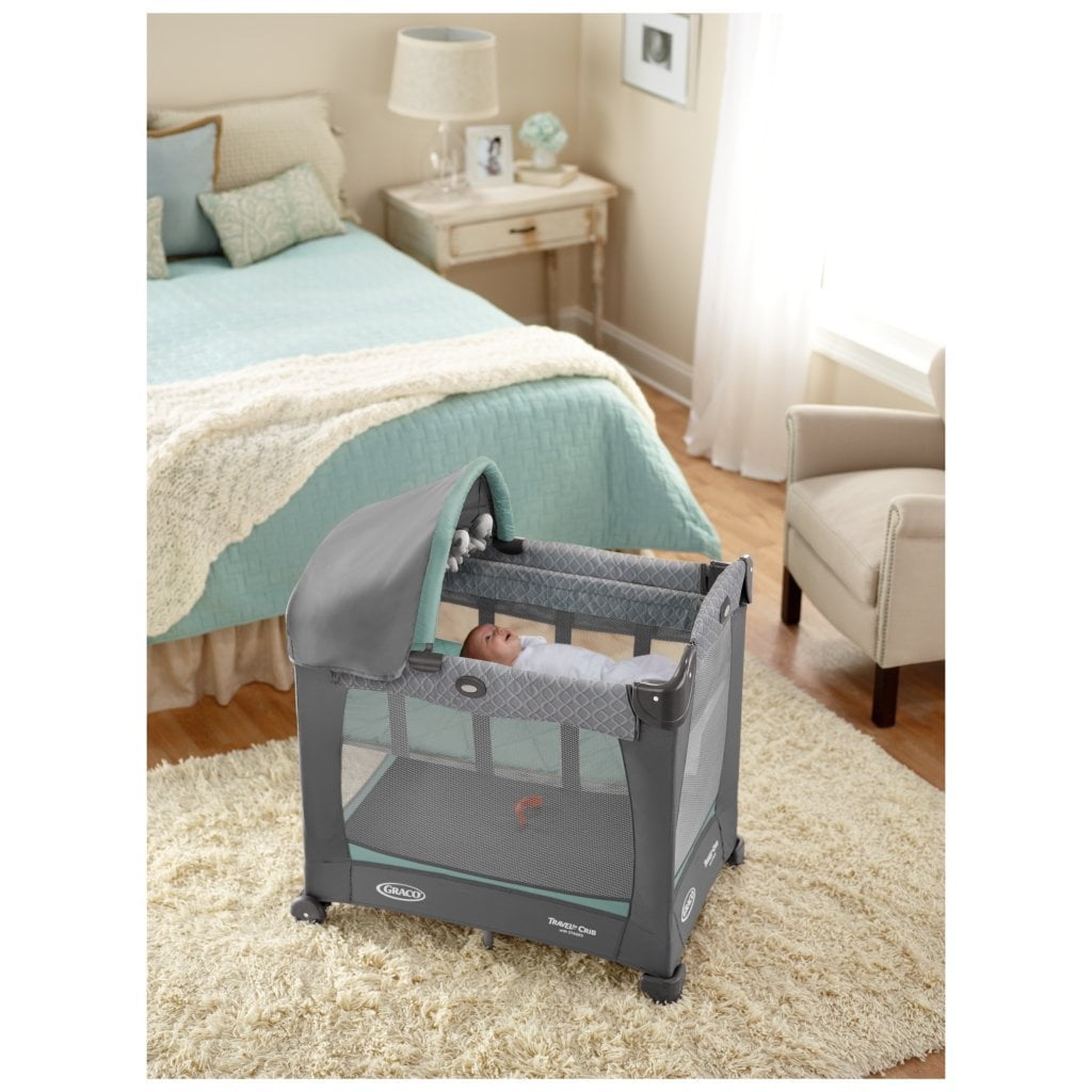 Graco Travel Lite Baby Crib Portable Playard Manor