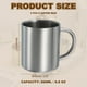 thumbnail image 2 of 4Pcs Tazas de Café de Metal, Tazas de Té de Café de Metal de Doble Pared de 6.8 Onzas con Mangos para Bebidas Frías o Calientes (Plata), 2 of 7