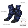thumbnail image 6 of Naloa Blue-Purple Raspberries Ankle Socks for Women Non Slip Socks No Show Socks Classic Low Cut Casual Socks Casual Socks, 6 of 7