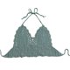 thumbnail image 1 of Crochet Bra Top Tied V Neck Soft Slim Hollow Out Fashion Halter Neck Knitted Bikini Top for Women, 1 of 5