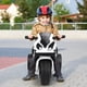 thumbnail image 2 of Moto Montable para Niños Costway Con Ruedines Faros Música 3 Ruedas Alimentada a Batería Negro 66 x 37 x 44,5 cm, 2 of 8