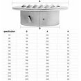 thumbnail image 4 of Respiradero de aire esférico Respiradero de aire de acero inoxidable Campana extractora engrosada Cubiertas de escape montadas en la pared Respiraderos de aire de cocina de baño Ventilador y aireador, 4 of 4