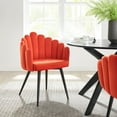 thumbnail image 2 of Modway Nico 18.5" Velvet Dining Chairs in Navy/Black (Set of 2), 2 of 9