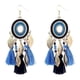 thumbnail image 2 of Pendientes de estilo étnico con borlas largas, personalidad y temperamento, pendientes Joker, gancho para la oreja de hoja dorada de estilo chino Características étnicas, 2 of 6
