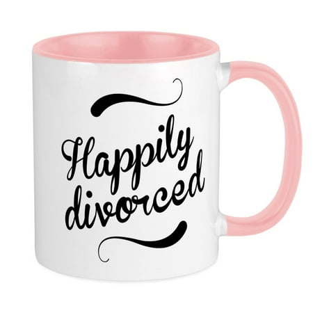 

CafePress - Happily Divorced Mug - Ceramic Coffee Tea Novelty Mug Cup 11 oz