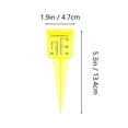 thumbnail image 4 of Moluckfu Accurate Rain Gauge Outdoor Transparent Yellow 2Pcs 5.3X1.9X1.7In, 4 of 6