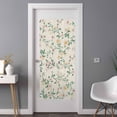 thumbnail image 2 of Spring Flowers Window Privacy Film,Yellow Pink Floral Leaves Vintage Country Plants Static Cling UV Sun Blocking Window Tint Day and Night,Non-Adhesive One Way Privacy Cover 35.4''x78.7'', 2 of 7