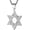 Silver, variant on Women Men Stainless Steel Israel Magen David Necklace Star of David Pendant