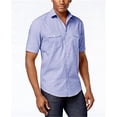 thumbnail image 2 of Alfani Mens Textured Button Up Shirt, Purple, Small, 2 of 2