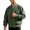 Army Green, variant on Men's Utility Jacket Full Zip Multi Pocket Long Sleeve Loose Fit Casual Warm Winter Outerwear for Work Vacation Holiday Daily Wear and Travel