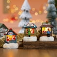 thumbnail image 3 of Eosunjian Christmas Winter Village House Ornaments Mini Light-up Christmas Shop with Santa Resin Desktop Figurine Holiday Home Decor, 3 of 13