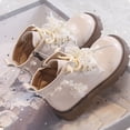 thumbnail image 6 of Girls Midâcalf Boots Insulated Girls Insulated Winter Boots Nonâ Outsole Laceâup Party Dress Up Low Heel Girls Winter Shoe Boots, 6 of 6