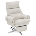 thumbnail image 2 of BarberPub Swivel Recliner Chair with Lumbar Support, Adjustable Height for Home Office, Beauty Salon, Facial, Massage, Eyelash Extension, Tattoo, Fabric, 2 of 5