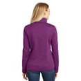 thumbnail image 3 of Port Authority Sweater Fleece Jacket (L232) Pink Heather, XL, 3 of 3