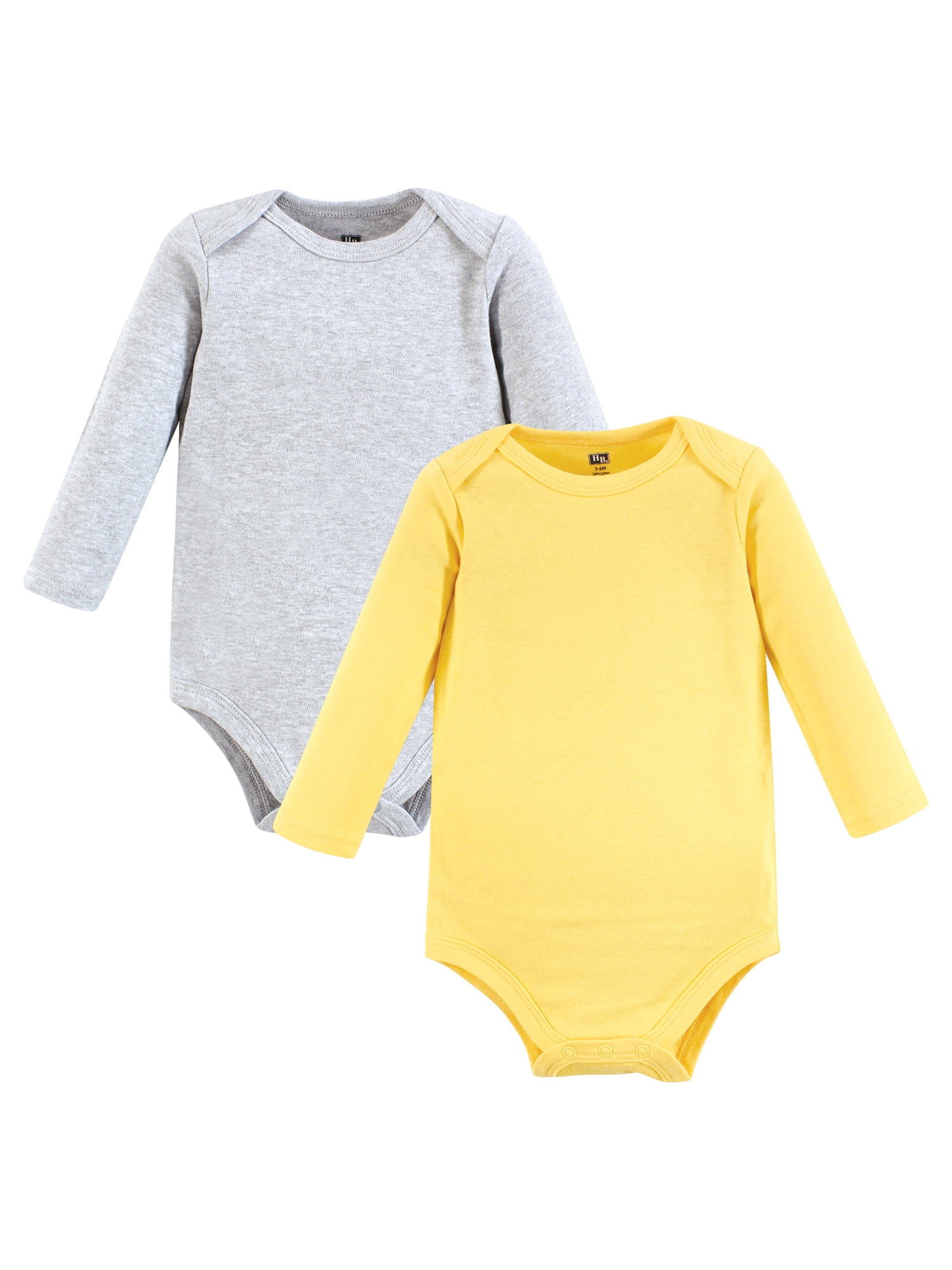 Hudson Baby Cotton Long Sleeve Bodysuit, 10-Pack, Newborn-18 Months