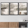 thumbnail image 3 of wall26 Framed Canvas Print Wall Art Set Minimal Black Gray Paint Landscape Abstract Shapes Illustrations Modern Art Decorative Multicolor Chic for Living Room, Bedroom, Office - 24"x36"x3 B, 3 of 5