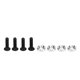 thumbnail image 4 of 4PCS RC Car Wheels Pentagram Designed Rubber Plastic RC Car Tires Set for 1/16 Car Models Replacement Black, 4 of 4