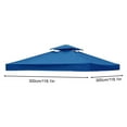 thumbnail image 4 of 10'X10' Canopy Replacement Cover Gazebos & Pergolas Tent Shelter Sunshade Waterproof Roof Top Polyester Single/Double Tiered with Air Vent 300X300m F, 4 of 6